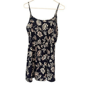 🔹5/$25🔹 Miss Daisy Blue and White Floral Spaghetti‎ Strap Dress. Size Large